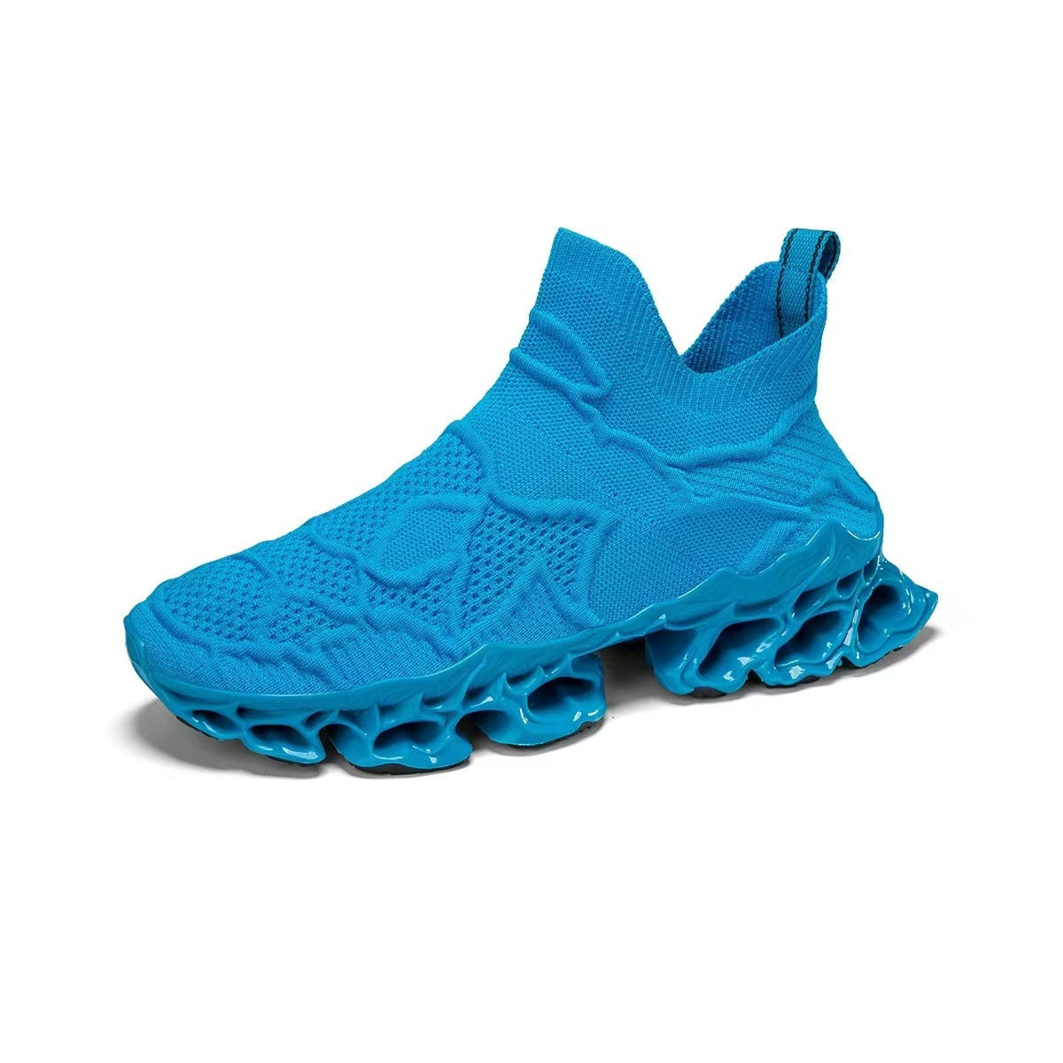 Damen Sneaker Sportlich Strick Rutschfest Komfortabel