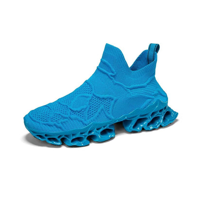 Damen Sneaker Sportlich Strick Rutschfest Komfortabel
