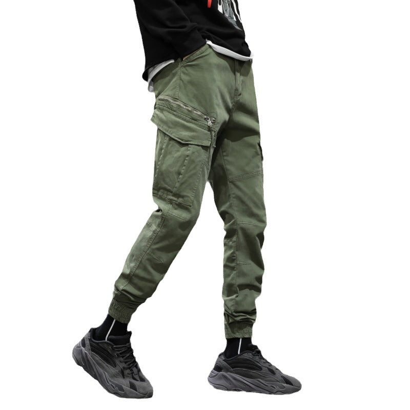Herren Cargohose Modern Elastisch Bequem Mit Taschen