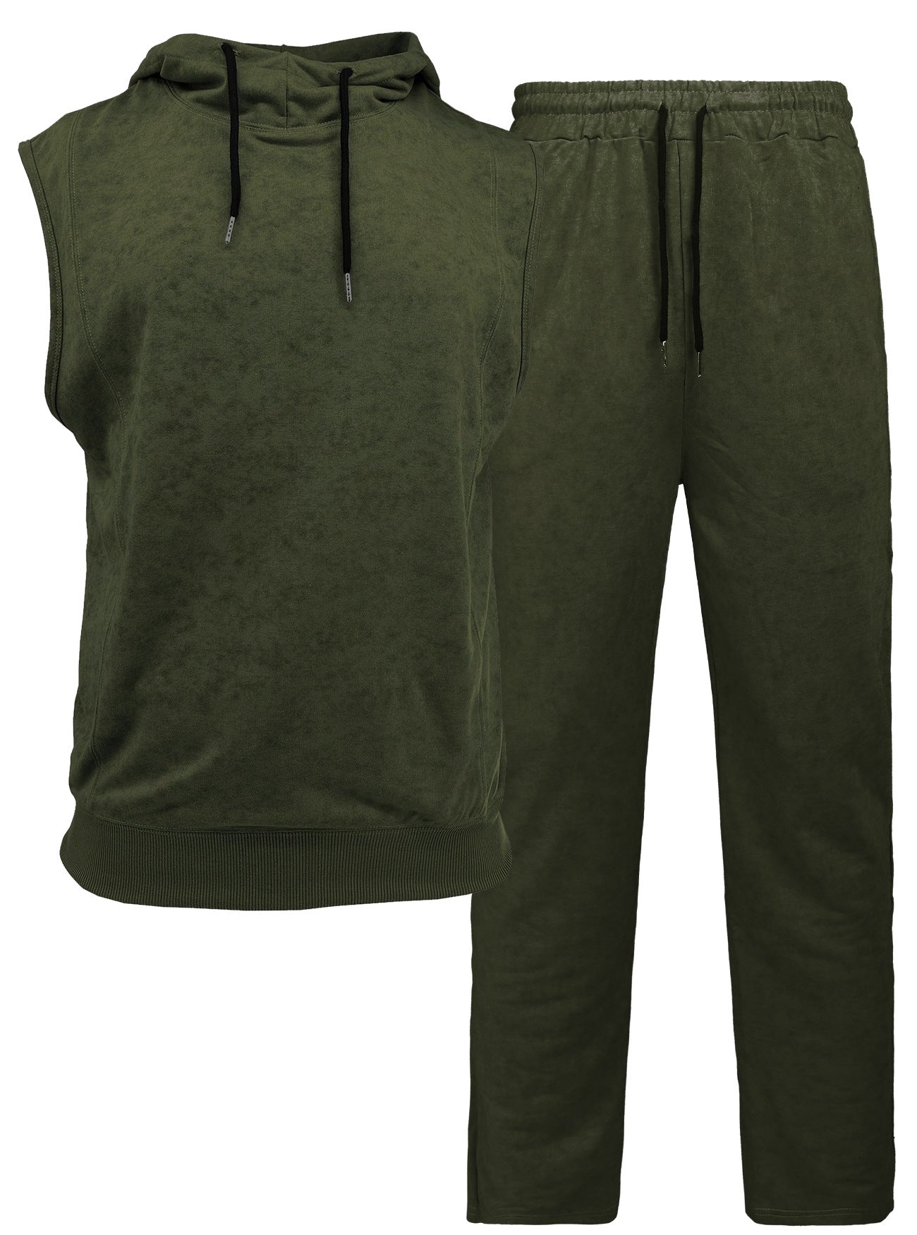 Herren Sportset Ärmellos Hoodie Jogginghose Bequem