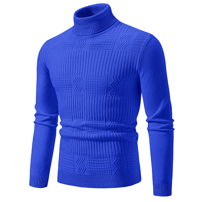 Herren Rollkragenpullover Elegantes Strickdesign Modern