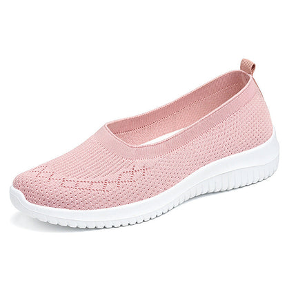 Damen Sneaker Bequem Luftig Slip-On Flexibel