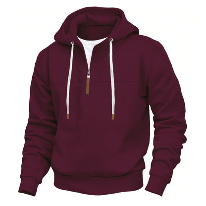 Herren Kapuzenpullover Sportlich Mit Reißverschluss Modern