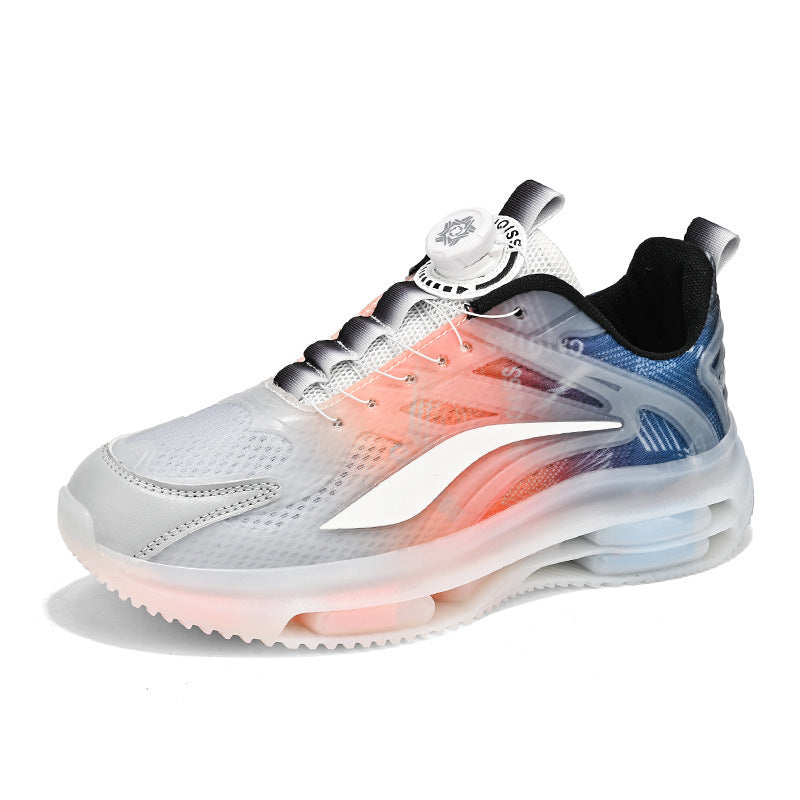 Damen Sneaker Sportlich Luftpolster Schnellschnürsystem