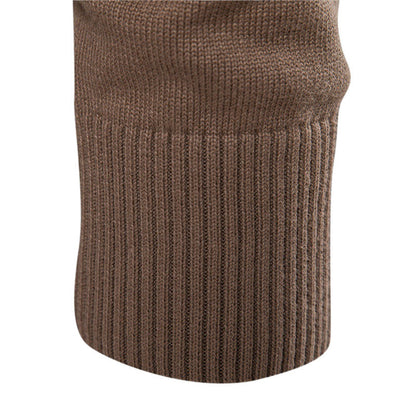 Herren Strickpullover mit modischem Stehkragen und strukturiertem Design BerlinGlamour, der perfekte Begleiter für jeden urbanen Abenteuer, wird dein neuer Titel sein: St
