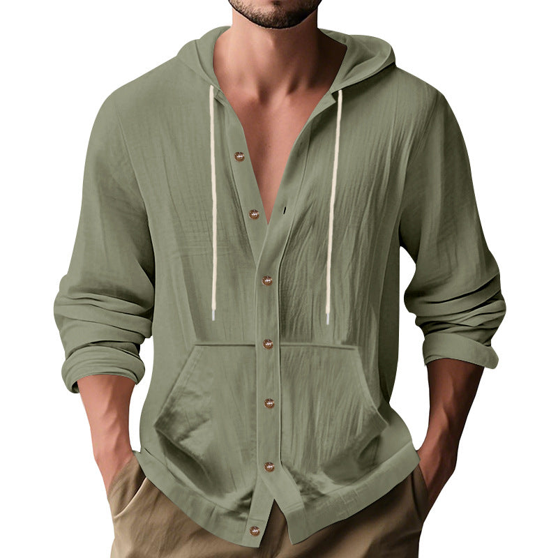 Herren Sommerjacke Lässig Kapuze Sportlich