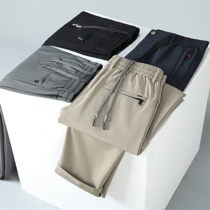 Elastische Herren Sporthose mit Reißverschlusstaschen Bequem