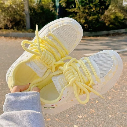 Damen Sneaker Sportlich Bunt Bequem Walkingschuhe