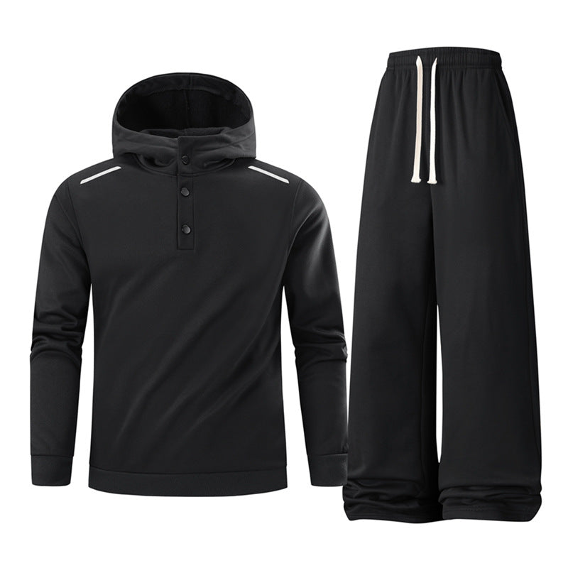 Herren Sportset Jogginghose Hoodie Elastisch Komfort