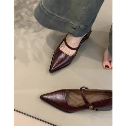 Damen Pumps mit Riemenverschluss und Hochhackigen Blockabsatz