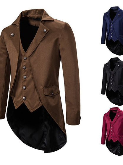 Herren Anzugmantel Elegant Asymmetrisch Modern