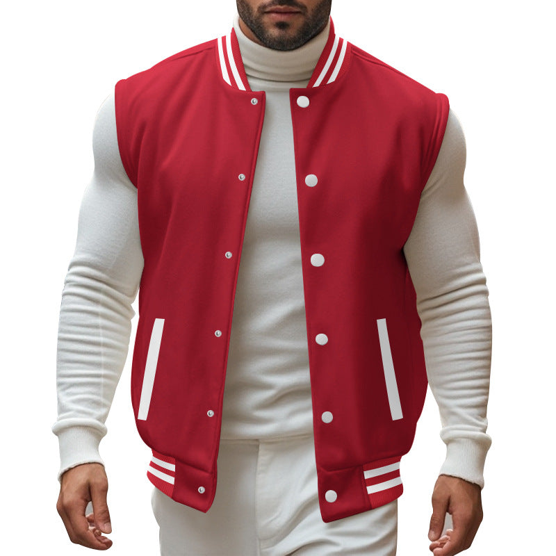 Herren Collegejacke Sportlich Modern Schnitt