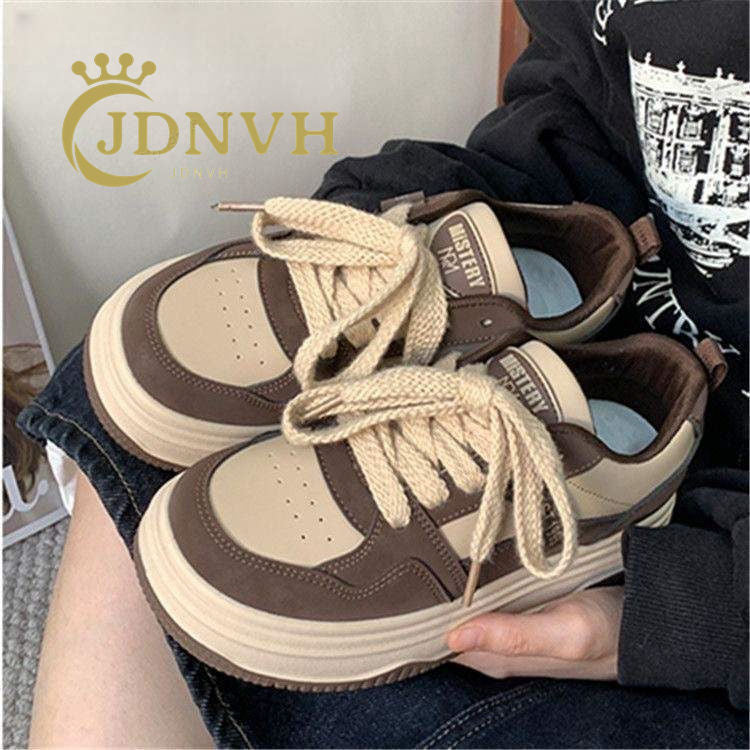 Damen Sneaker Plateau Schuhe Modisch Einzigartig Schnüren