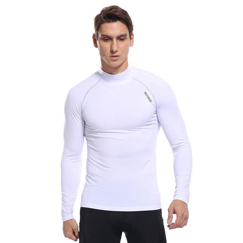 Herren Langarmshirt Funktionell mit hohem Kragen Sportlich