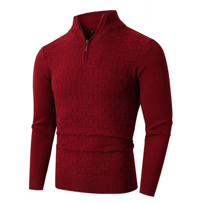 Herren Strickpullover Hochwertig mit Reißverschluss Modern