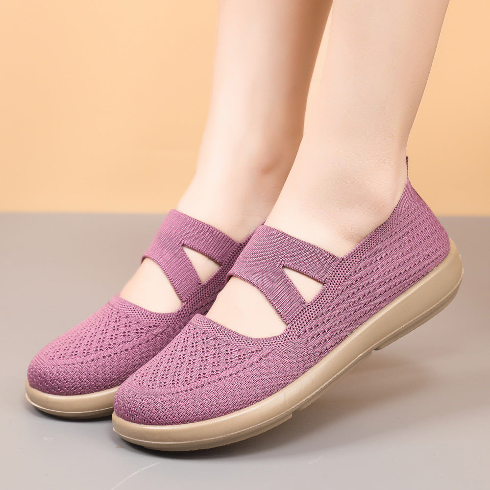 Damen Schuhe Slip-On Bequem Elastisch Komfort