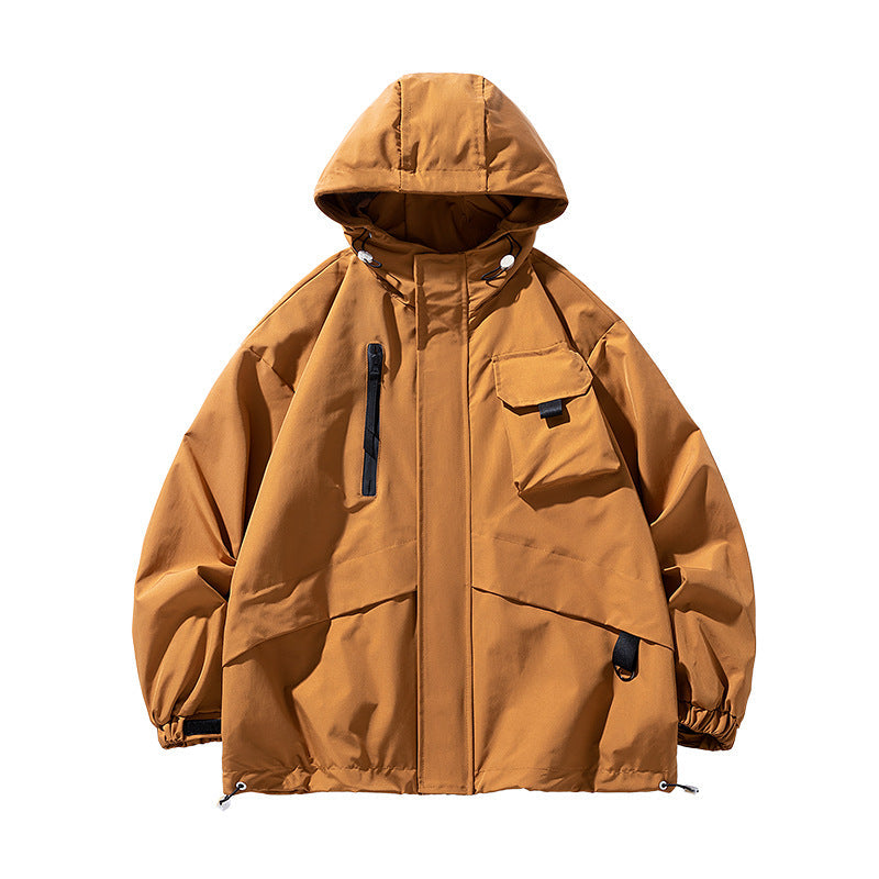 Herren Parka Jacke Winddicht Wasserdicht Modern