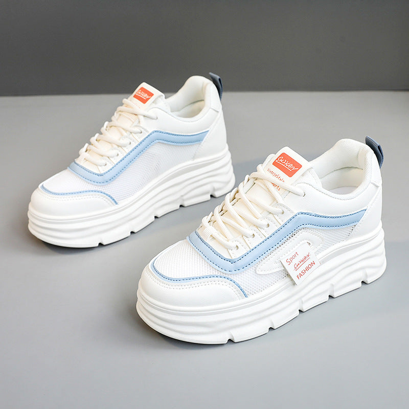 Damen Sneaker PlateauSport Schuhe Atmungsaktiv Mode