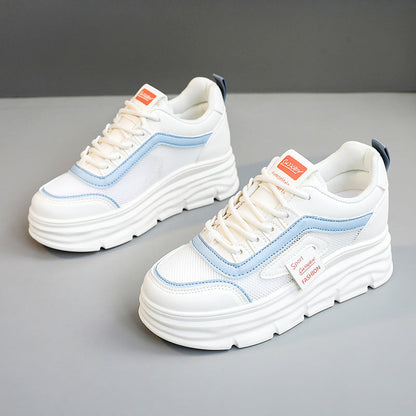 Damen Sneaker PlateauSport Schuhe Atmungsaktiv Mode