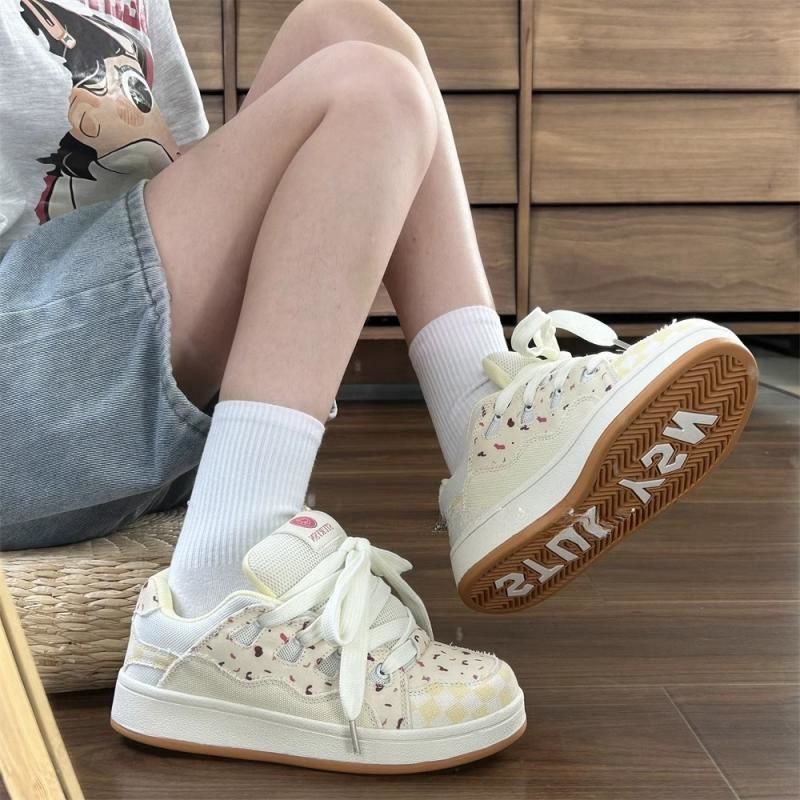 Damen Sneaker Bequem Verspielt Mode Schuhe