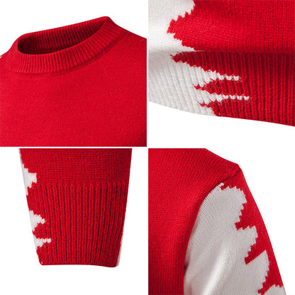 Herren Pullover Strick Modern Farbverlauf Rundhals