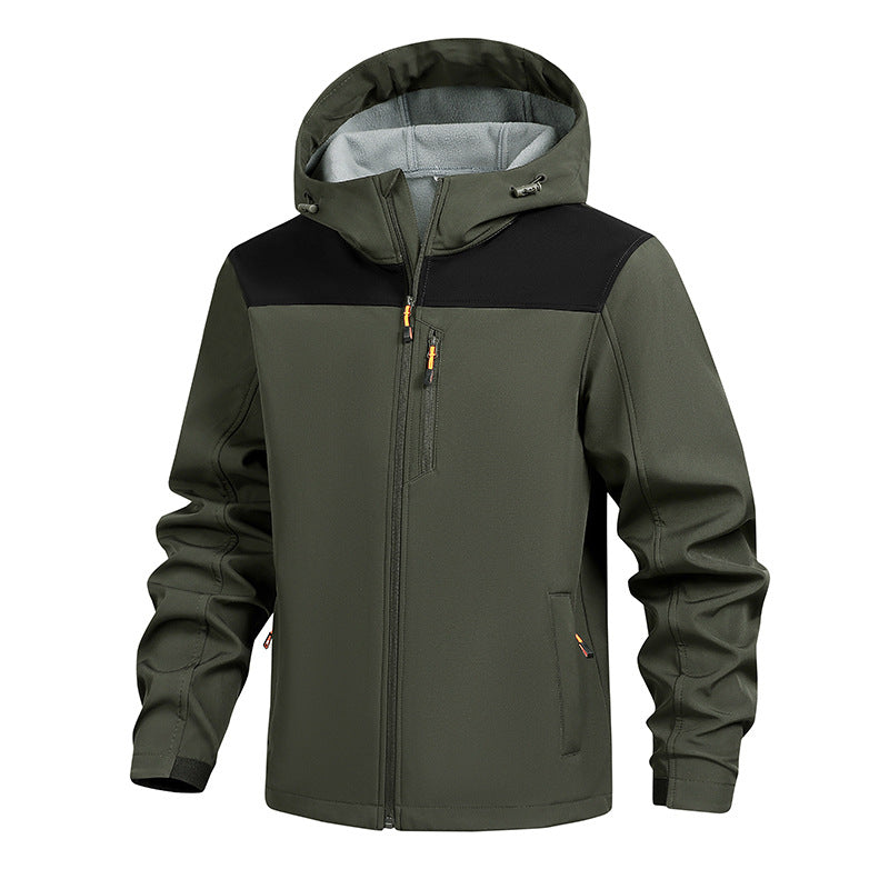 Herren Funktionsjacke Wasserdicht mit Kapuze Modern Sportlich