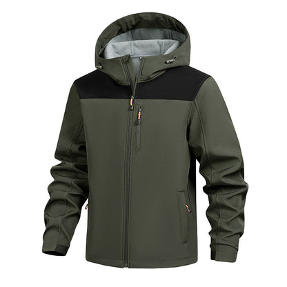 Herren Funktionsjacke Wasserdicht mit Kapuze Modern Sportlich