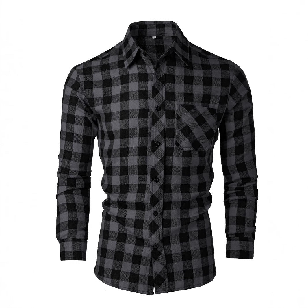 Herren Flanellhemd Karierter Stil Berlin
