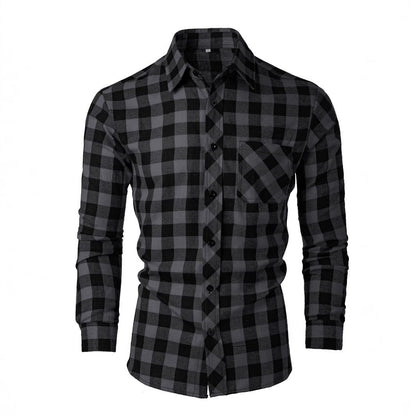 Herren Flanellhemd Karierter Stil Berlin