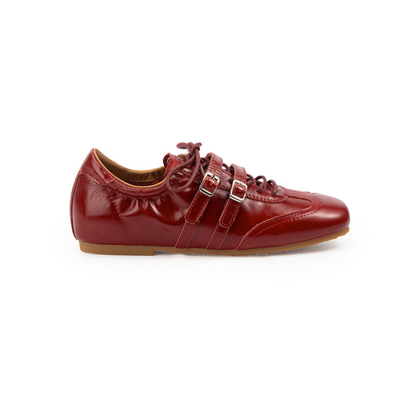 Damen Sneaker Modisch Weich mit Dekorriemen