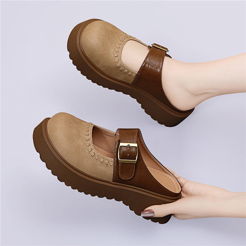 Damen Mokassins Elegante Bequame Schuhe mit verstellbarem Riemen
