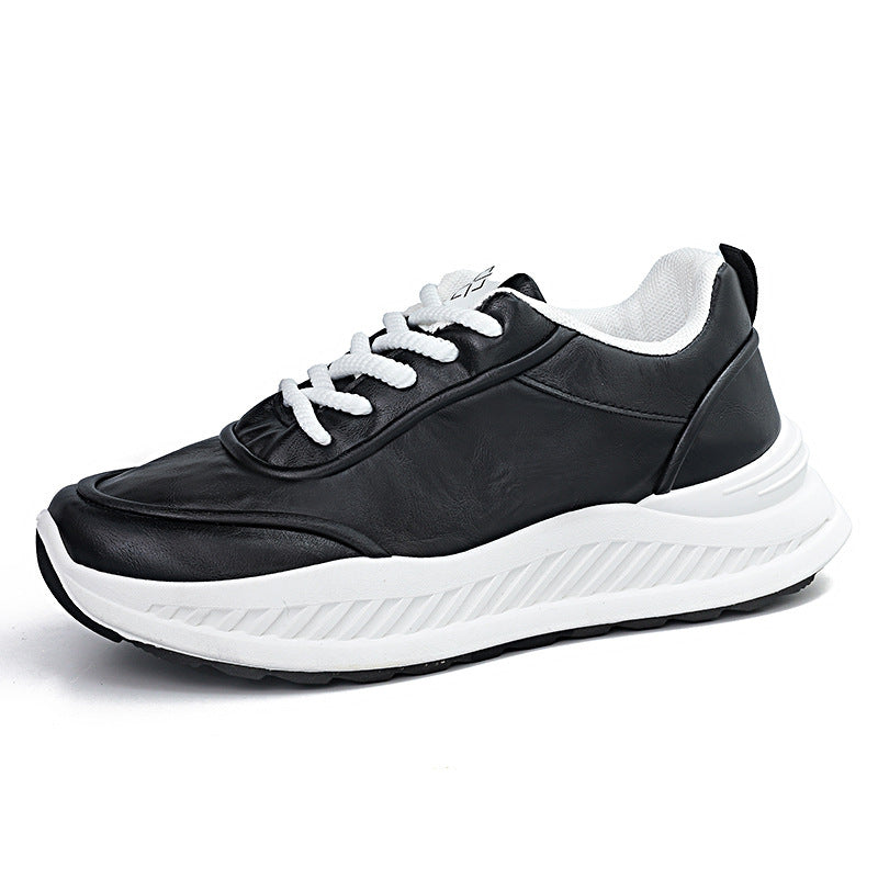 Damen Sneaker Leder Sportlich Lauffreudig Atmungsaktiv