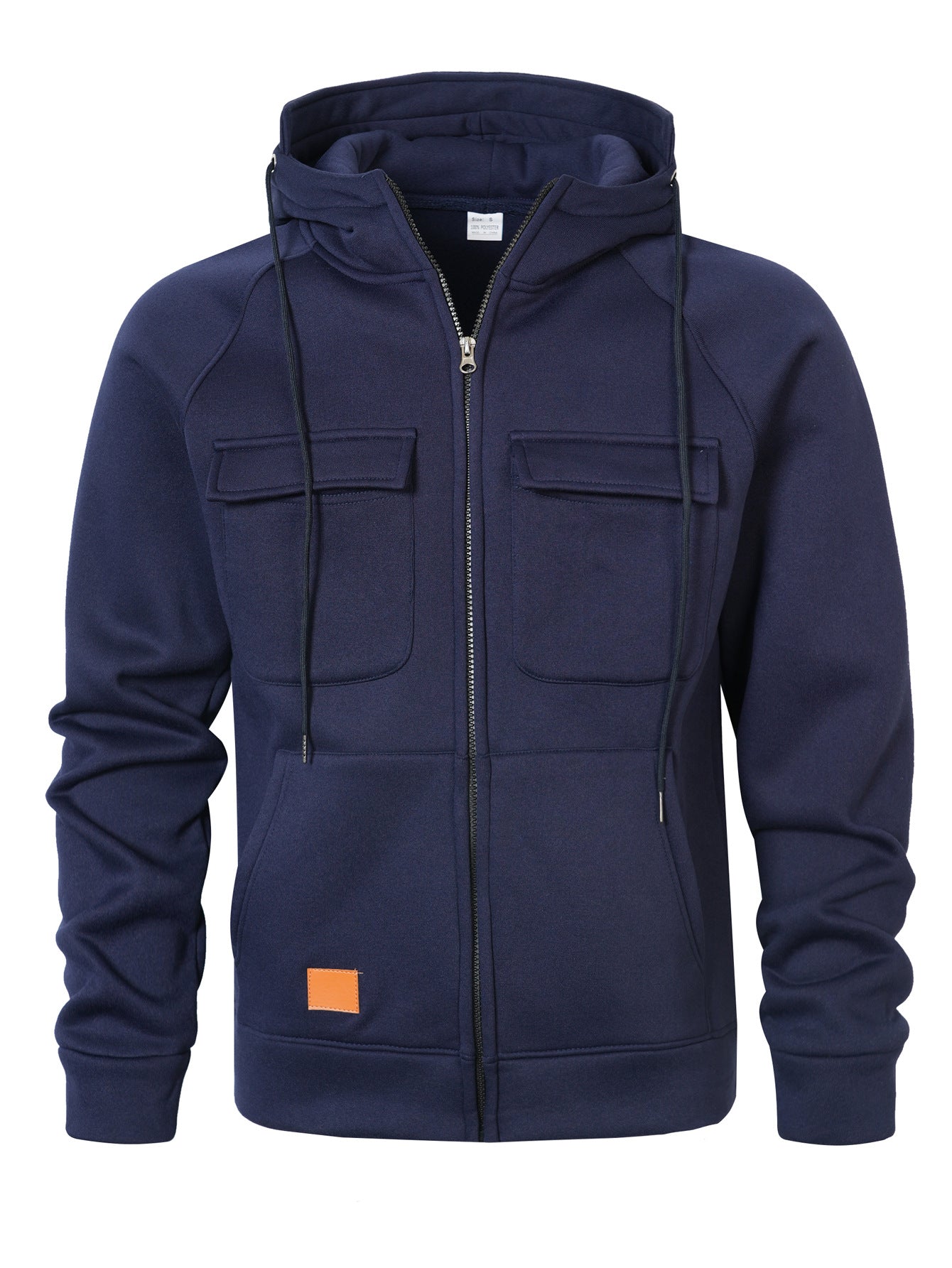 Herren Kapuzenjacke Modern mit Taschen und schmalem Schnitt
