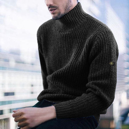 Herren Rollkragenpullover Warm aus Merinowolle Qualität