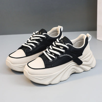 Damen Sneaker Chunky Bequem Atmungsaktiv Modisch