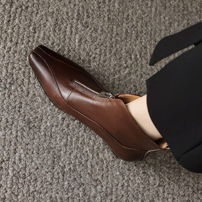 Damen Stiefeletten Elegant Reißverschluss Komfort Schuhe