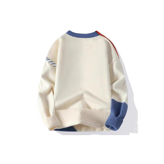 Herren Strickpullover Modern mit Muster und Struktur