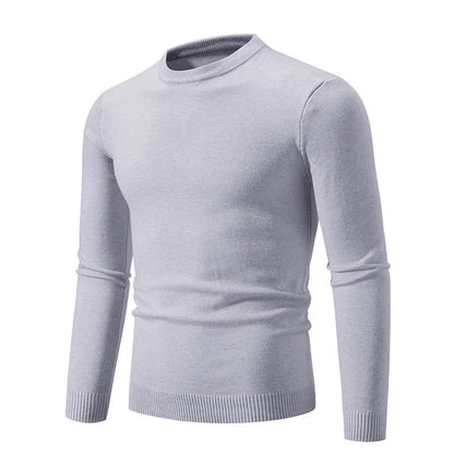 Herren Pullover Rundhals Feine Baumwolle Eleganter Style