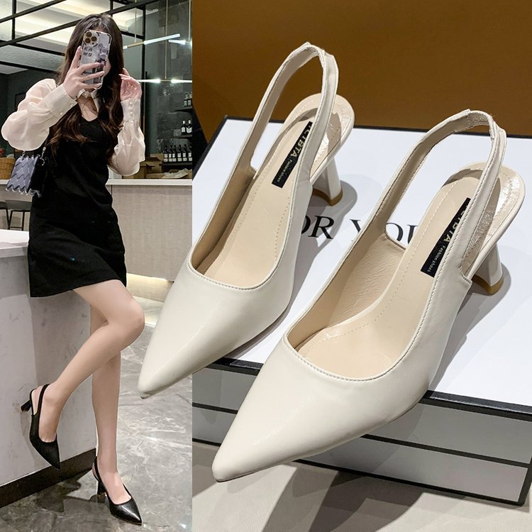 Damen Sling Pumps Hochhackig Luxus Leder - BerlinGlamour