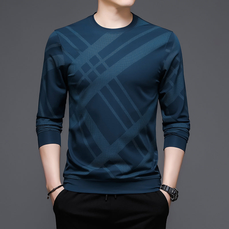 Herren Langarmshirt Atmungsaktiv Karomuster Modern - BerlinGlamour