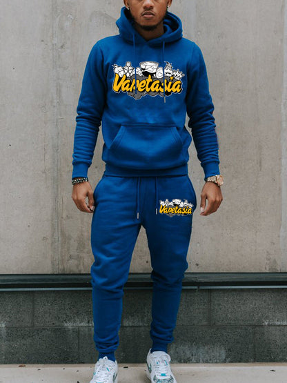 Herren Jogginganzug mit Grafikdruck Modern Sportlich