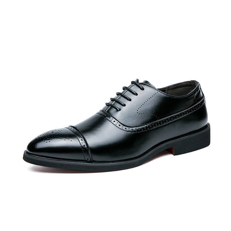 Damen Schnürschuhe aus Leder Elegante Klassisch Perforiert