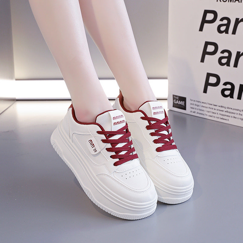 Damen Sneaker Plateau Atmungsaktiv Elegant