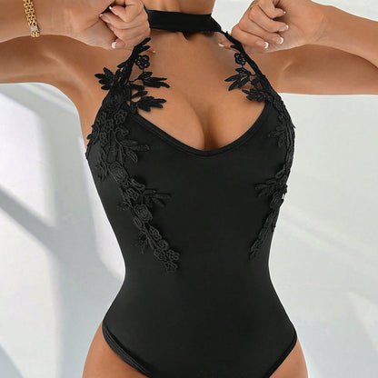 Damen Body Spitze Elegant Damenbody