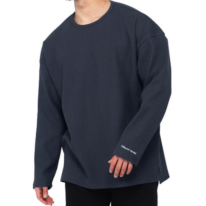 Herren Langarmshirt Modern Rippenmuster Berlin Style