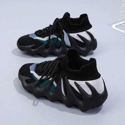 Damen Sneaker Bequem Elastisch Stoßdämpfend