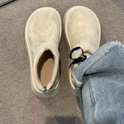 Damen Stiefeletten Plateau Schuhe Mit Druckknöpfen Hoch Modisch