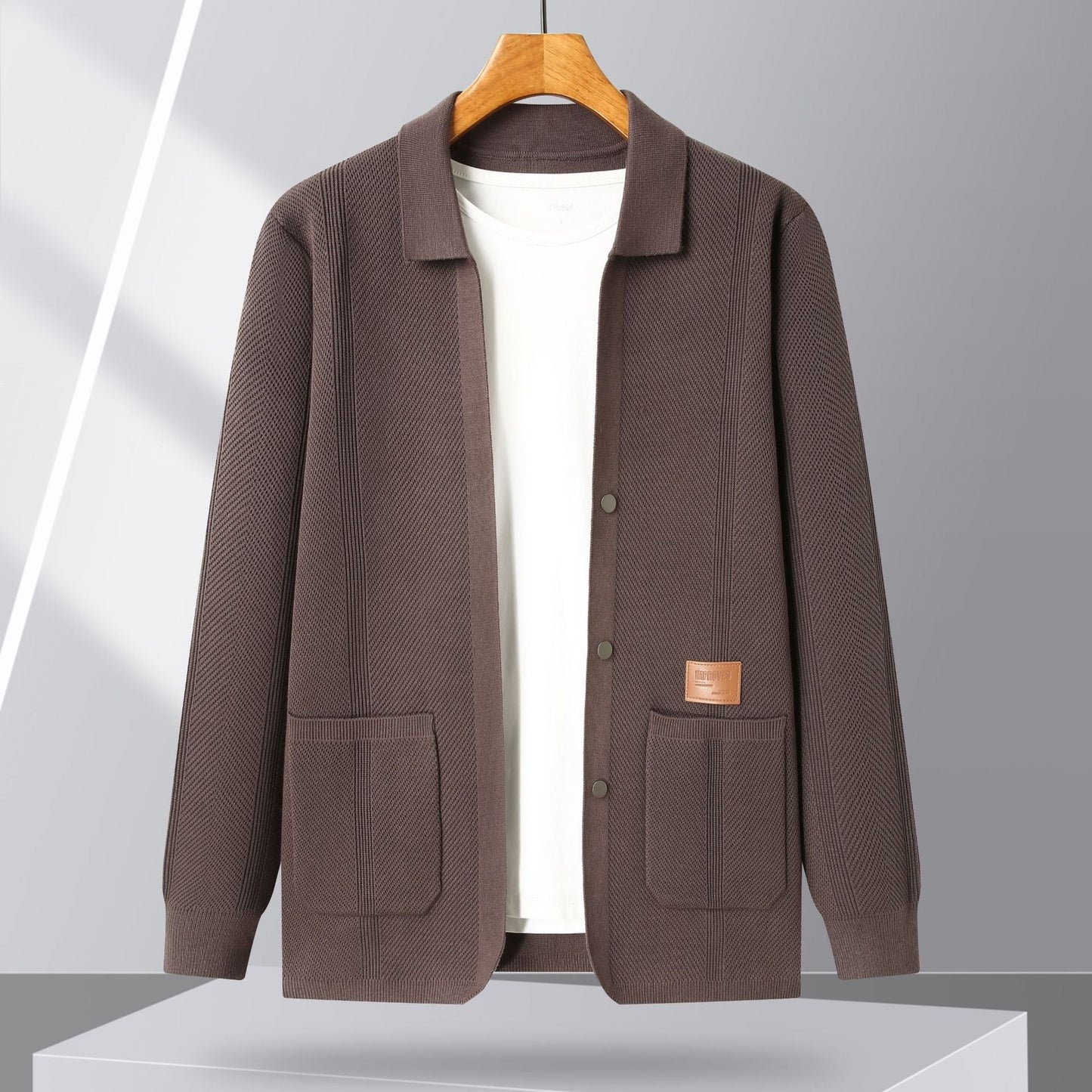 Herren Strickjacke Klassisch Leicht Modisch - BerlinGlamour
