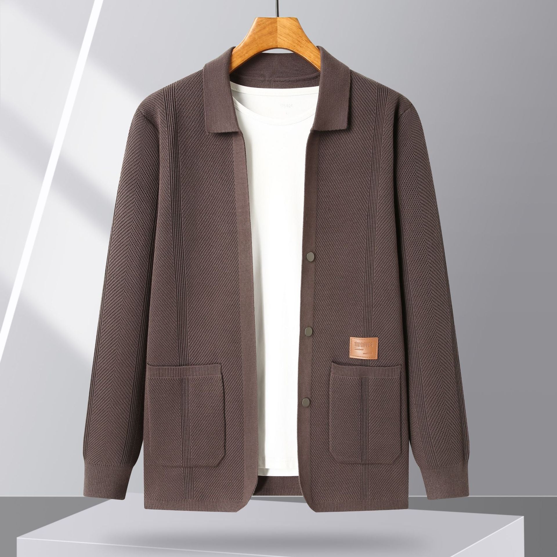 Herren Strickjacke Klassisch Leicht Modisch - BerlinGlamour