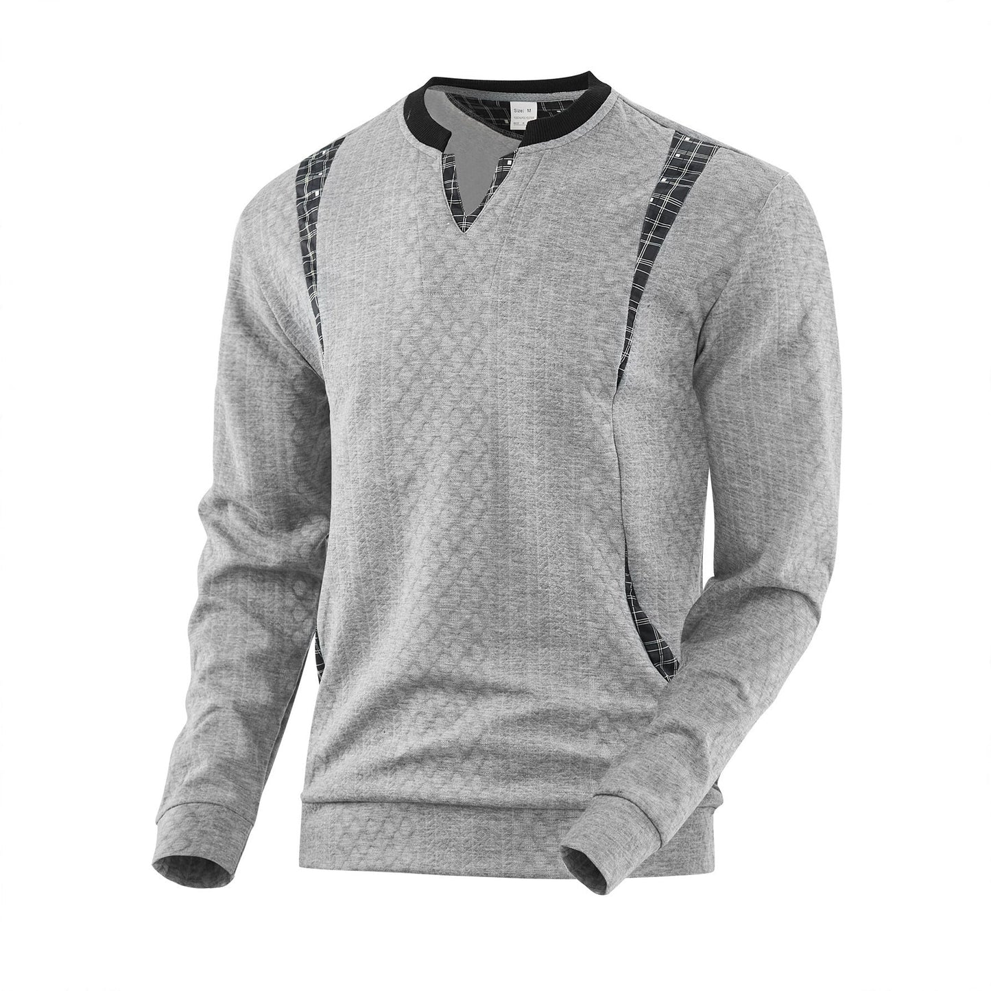 Herren Pullover Strick Modern Karomuster